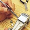 Modelcraft PTW1128 Reverse Action Tweezers Curved Tip/Fibre Grip (160mm)